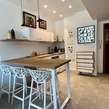 Bd Grosso 4 Prs, 300m Plage, Clim, Parking 아파트