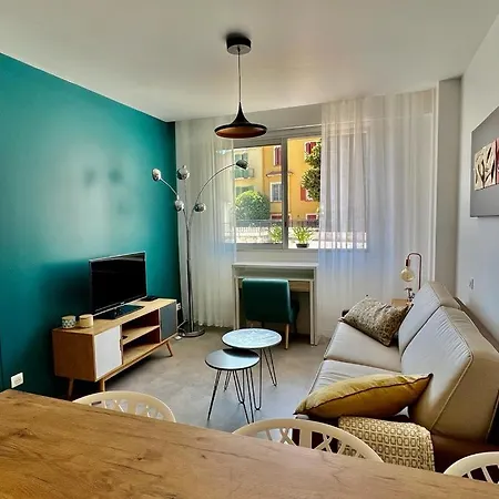 Bd Grosso 4 Prs, 300m Plage, Clim, Parking 아파트 니스