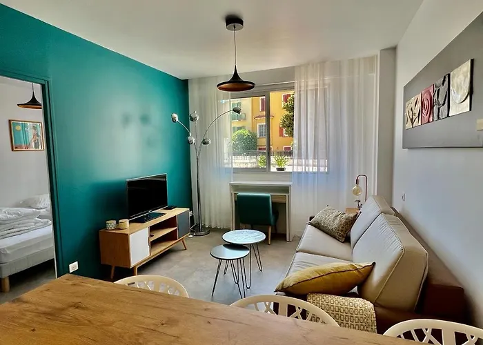 Bd Grosso 4 Prs, 300m Plage, Clim, Parking Апартаменты Ницца